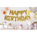 Folienballon HAPPY BIRTHDAY,Gold, 13tlg., ca. 36cm