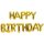 Folienballon HAPPY BIRTHDAY,Gold, 13tlg., ca. 36cm