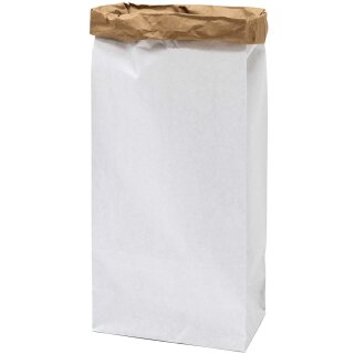 Blockbodenbeutel, xL, 76/32/18cm, WEISS/BRAUN