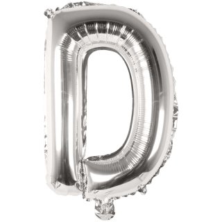 Folienballon D, SILBER, ca. 36cm