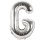 Folienballon G, SILBER, ca. 36cm