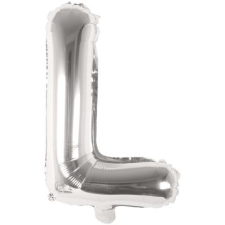 Folienballon L, SILBER, ca. 36cm