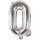 Folienballon Q, SILBER, ca. 36cm