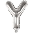 Folienballon Y, SILBER, ca. 36cm