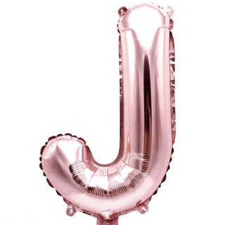 Folienballon J, ROSA, ca. 36cm