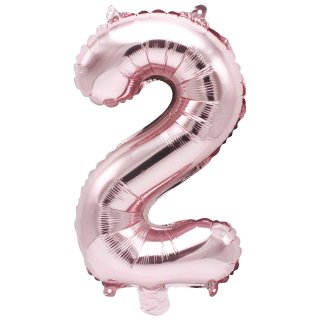 Folienballon 2, ROSA, ca. 36cm