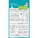 Lawn Fawn, clear stamp, merry messages