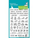 Lawn Fawn, clear stamp, plan on it: fitness