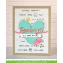 Lawn Fawn, clear stamp, plan on it: calendar
