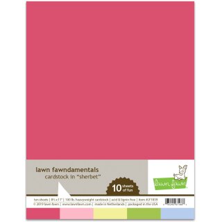 Lawn Fawn, sherbet pack cardstock, Block 10 Blatt, 8...