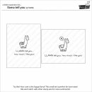 Lawn Fawn, lawn cuts/ Stanzschablone, llama tell you