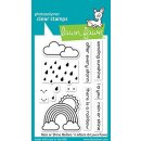 Lawn Fawn, clear stamp, rain or shine before n afters