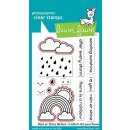 Lawn Fawn, clear stamp, rain or shine before n afters