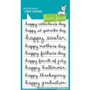 Lawn Fawn, clear stamp, celebration scripty sentiments