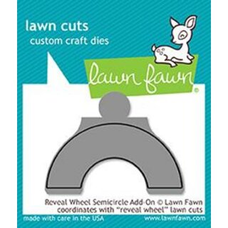Lawn Fawn, lawn cuts/ Stanzschablone, reveal wheel semicircle add-on