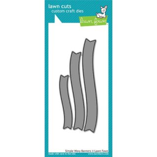 Lawn Fawn, lawn cuts/ Stanzschablone, simple wavy banners