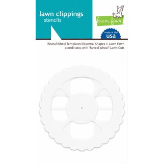 Lawn Fawn, reveal wheel templates: essential shapes