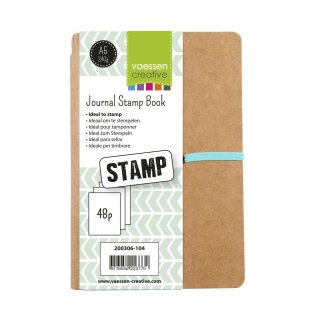 journal stamp book A5, 48 Seiten á 240g
