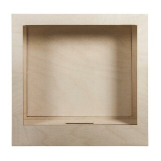 Holzbausatz 3D-Motivrahmen, 24x24x6,6cm, 8-tlg.