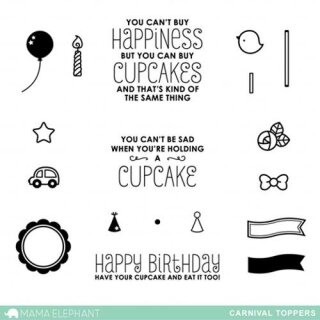 Mama Elephant, clear stamp, Carnival Toppers