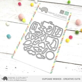 Mama Elephant, Creative Cuts/ Stanzschablone, Cupcake Wishes