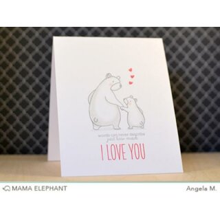 Mama Elephant, clear stamp, Bear Hugs