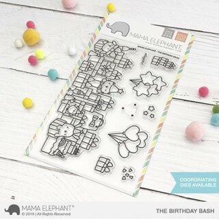 Mama Elephant, clear stamp, Birthday Bash