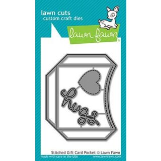 Lawn Fawn, lawn cuts/ Stanzschablone, stitched gift card...