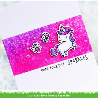Lawn Fawn, clear stamp, a little sparkle