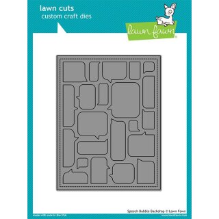 Lawn Fawn, lawn cuts/ Stanzschablone, speech bubble backdrop
