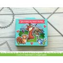 Lawn Fawn, lawn cuts/ Stanzschablone, shadow box card rainbow add-on