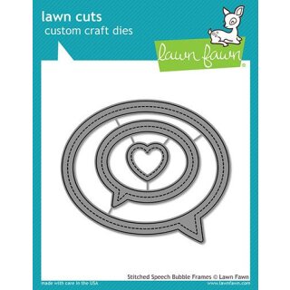 Lawn Fawn, lawn cuts/ Stanzschablone, stitched speech bubble frames