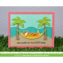 Lawn Fawn, clear stamp, on the beach