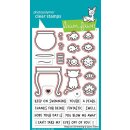 Lawn Fawn, clear stamp, keep on swimming