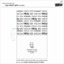 Lawn Fawn, clear stamp, say what? pets