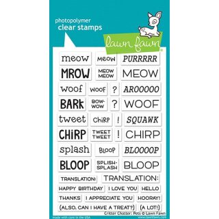 Lawn Fawn, clear stamp, critter chatter: pets