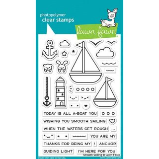 Lawn Fawn, clear stamp, smooth sailing