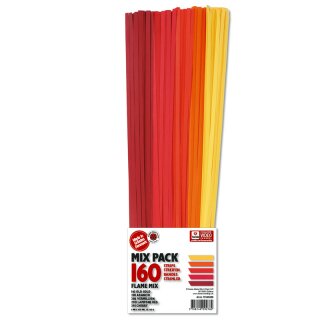 Karen Marie Klip: Quilling Papierstreifen MIX Flame, 5x450mm, 160 Streifen