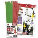 Karen Marie Klip: Quilling Papierstreifen Mix Flower...