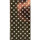 Verzierwachsplatte 100x200mm - Punkte glitter/marron (1...