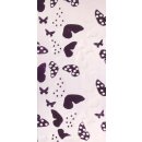 Verzierwachsplatte 100x200mm - Farfalle weiss/fuchsia (1...