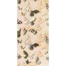 Verzierwachsplatte 100x200mm - Farfalle weiss/gold (1...