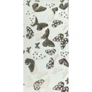 Verzierwachsplatte 100x200mm - Farfalle weiss/gold (1...