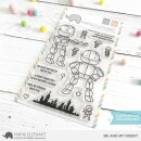 Mama Elephant, clear stamp, Me and My Robot