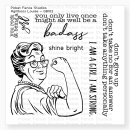Picket Fence Studios, Clear Stempel, Girl Boss Louise
