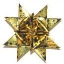Fr&ouml;belsterne, Papierstreifen gold/schwarz, 20 Streifen, 25mm x 700mm