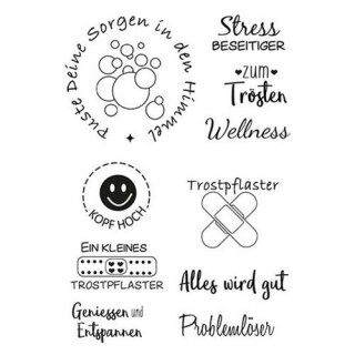 Stempel Clear, "Trostpflaster", A7