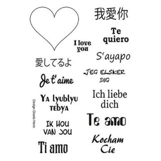 Stempel Clear, "Ich liebe dich", A7