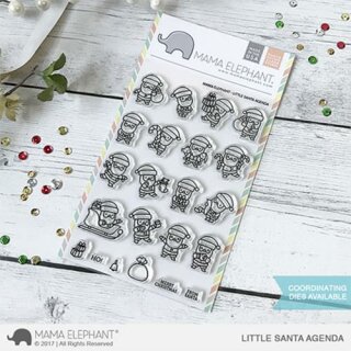 Mama Elephant, clear stamp, Little Santa Agenda