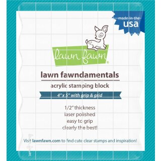 Lawn Fawn, Acryl-Stempelblock, 4"x5" grip block...